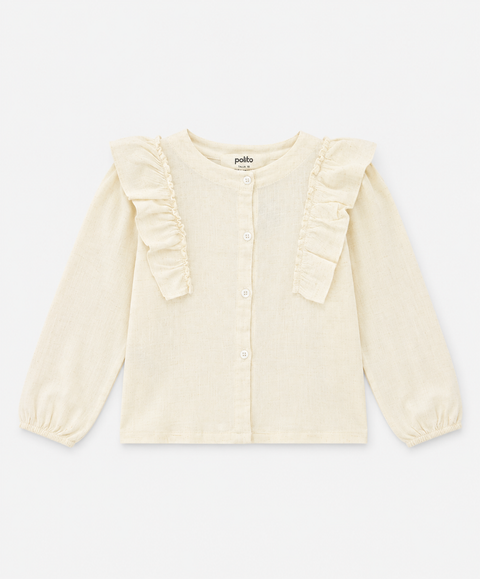 Camisa Manga Larga Para Niña