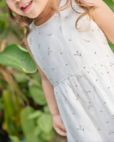 Vestido Manga Sisa Para Bebé Niña