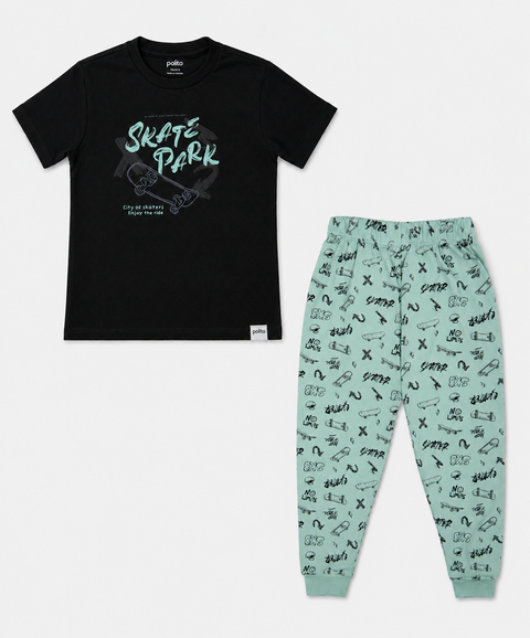 Pijama Camiseta Manga Corta y Pantalón Para Niño