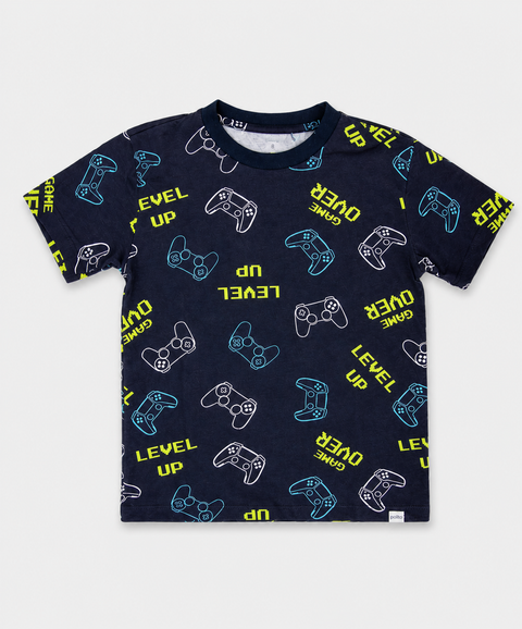 Pijama Camiseta Manga Corta y Short Para Bebé Niño