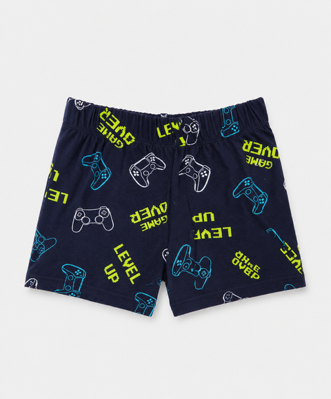 Pijama Camiseta Manga Corta y Short Para Bebé Niño