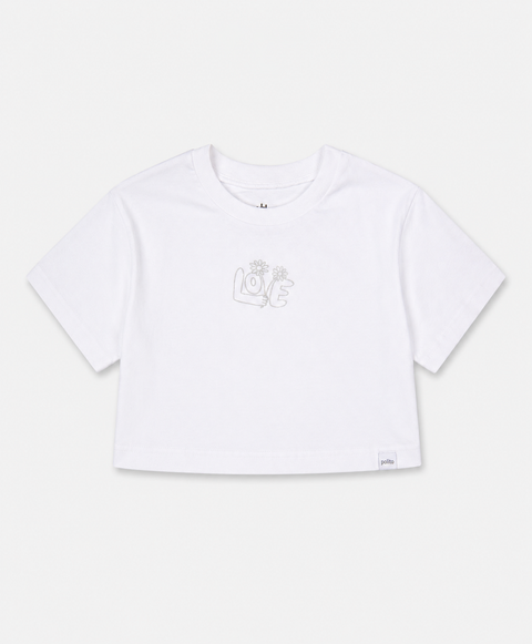 Camiseta Manga Corta Para Niña