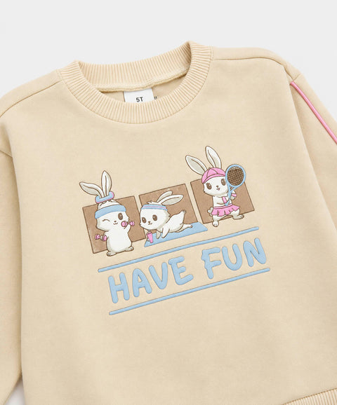 Chompa Deportiva Perchada Para Bebé Niña