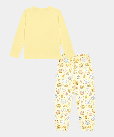 Pijama Camiseta y Pantalón Para Niña