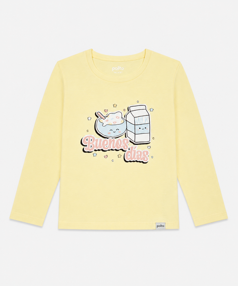Pijama Camiseta y Pantalón Para Bebé Niña