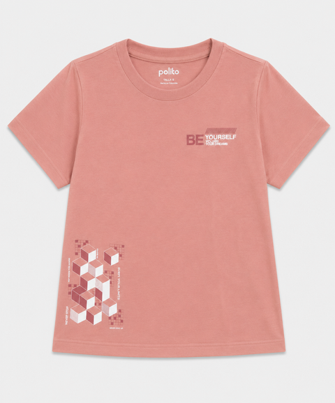 Camiseta Manga Corta Para Niño