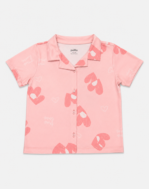 Pijama Camiseta y Pantalón Para Niña