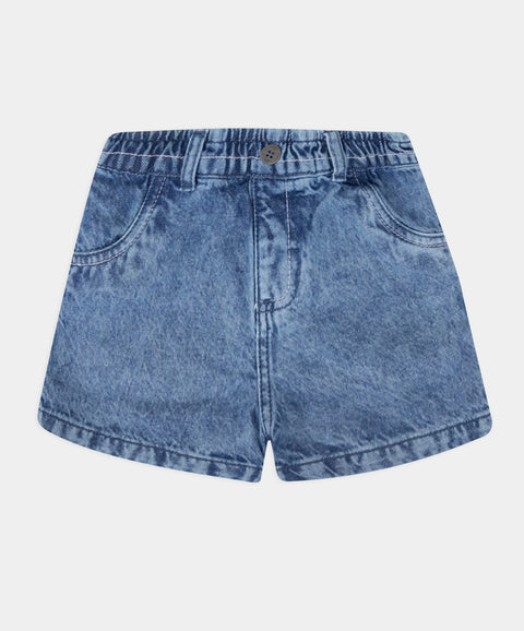 Short Indigo Para Bebé Niña