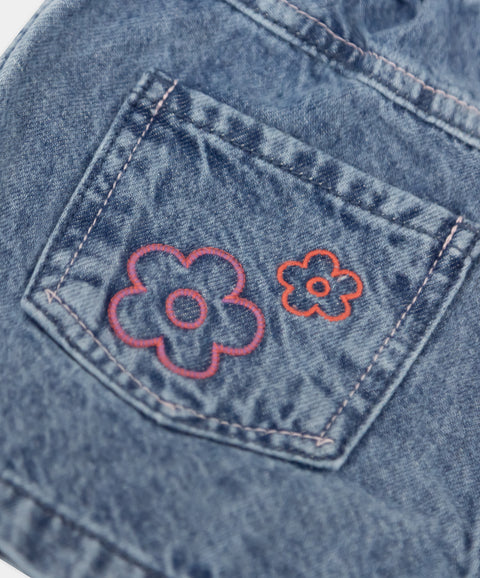 Short Indigo Para Bebé Niña