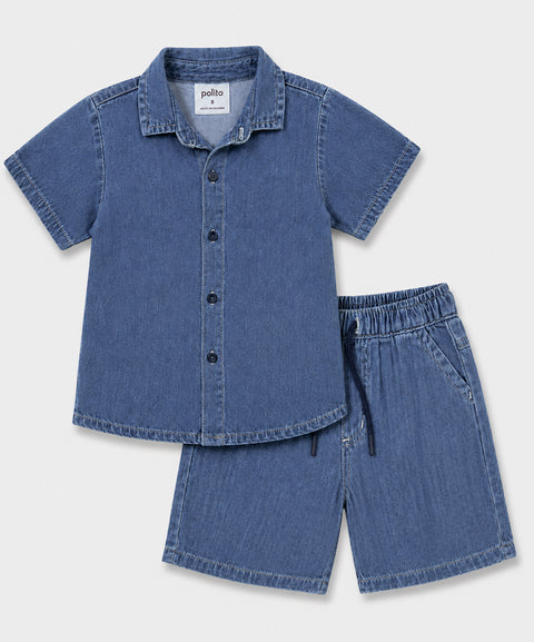 Conjunto Bermuda y Camisa Para Bebé Niño