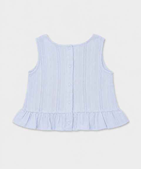 Conjunto Pantalón y Blusa Manga Sisa Para Recién Nacida