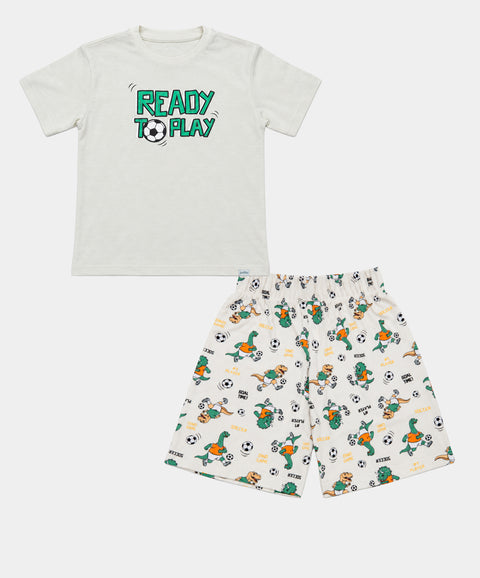 Pijama Camiseta y Short Para Niño