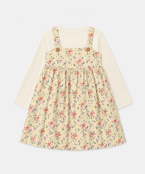 Conjunto Vestido y Camiseta Para Bebé Niña