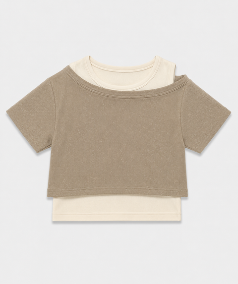 Camiseta Doble Prenda Para Niña