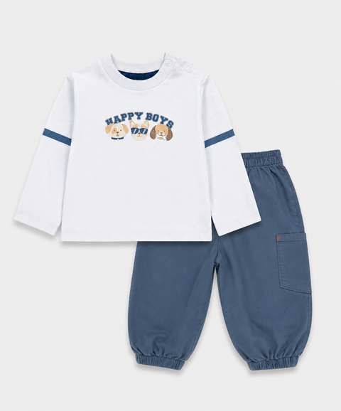 Conjunto Pantalón y Camiseta Para Recién Nacido