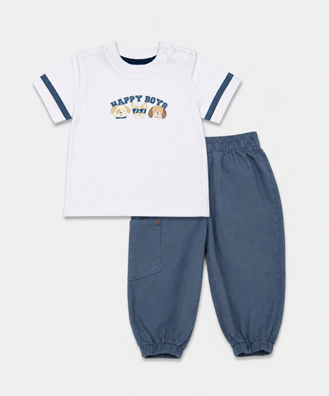 Conjunto Pantalón y Camiseta Para Recién Nacido