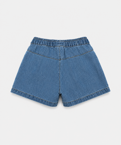 Falda Short de Tablas Para Bebé Niña