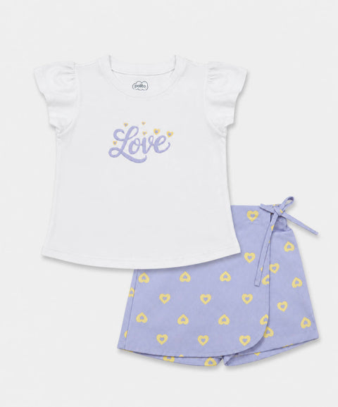 Conjunto Falda y Camiseta Para Bebé Niña
