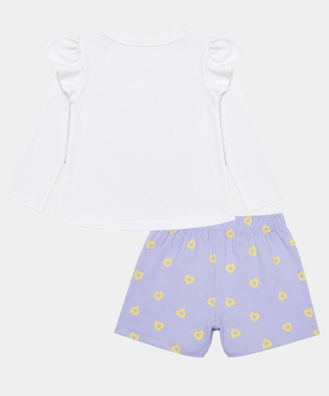 Conjunto Falda Short y Camiseta Para Bebé Niña