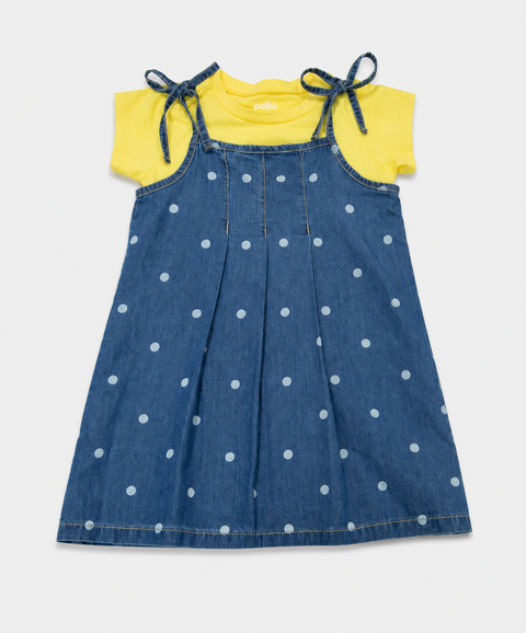 Conjunto Vestido y Camiseta Para Bebé Niña