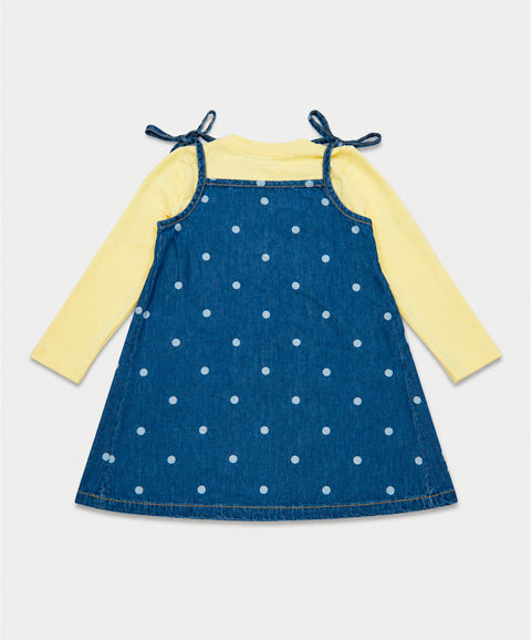 Conjunto Vestido y Camiseta Para Bebé Niña