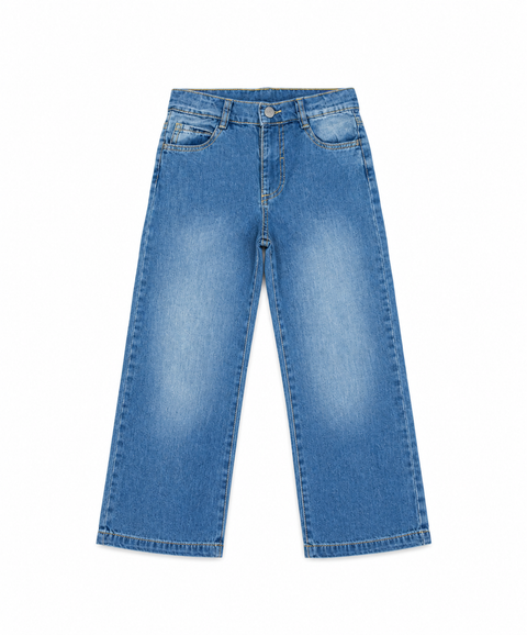 Jean Wide Leg Para Bebé Niña