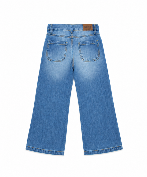 Jean Wide Leg Para Bebé Niña