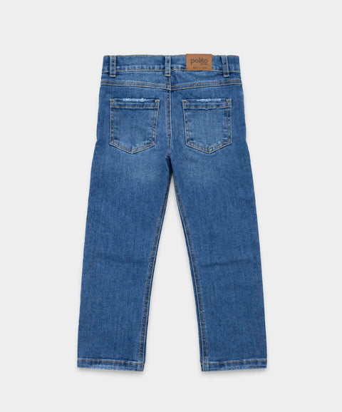 Jean Slim Para Bebé Niña