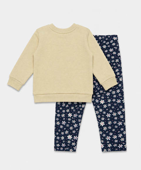 Conjunto Leggings y Buzo Para Recién Nacida