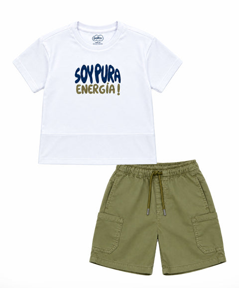 Conjunto Bermuda y Camiseta Para Niño