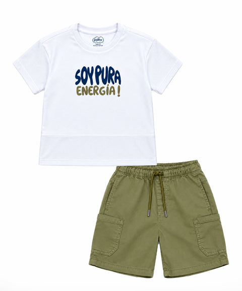 Conjunto Bermuda y Camiseta Para Niño