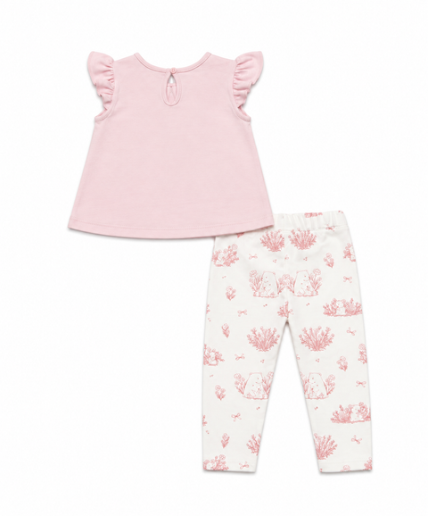 Conjunto Leggings y Camiseta Para Recién Nacida