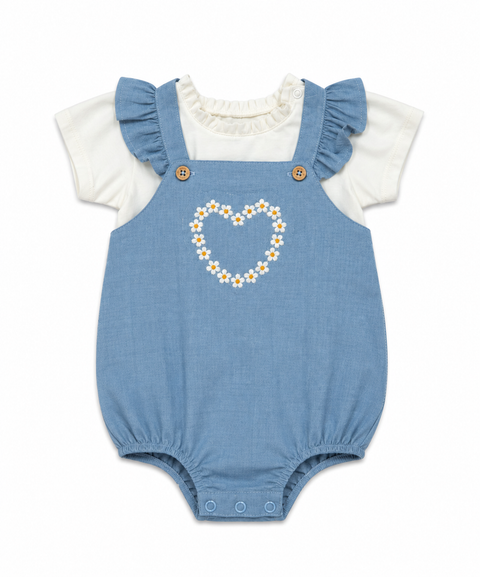 Conjunto Mameluco y Camiseta Para Recién Nacida