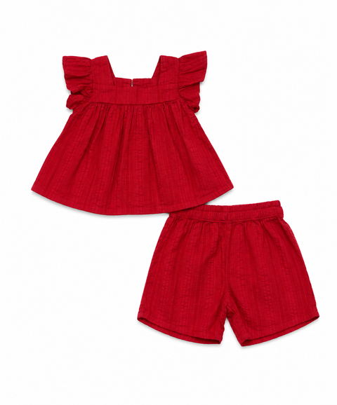 Conjunto Short y Blusa Para Recién Nacida