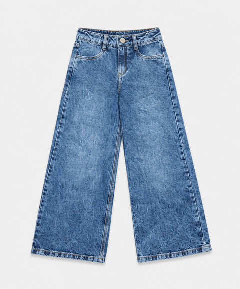 Jean Wide Leg Para Niña