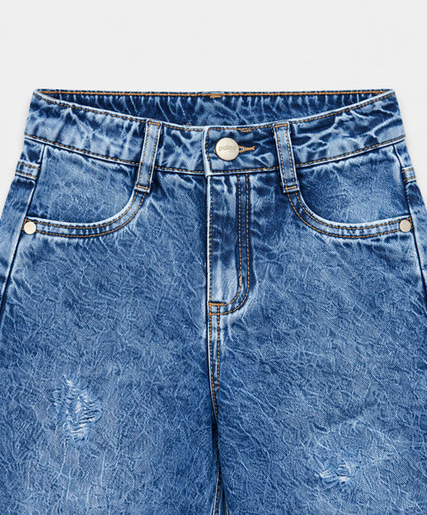 Jean Wide Leg Para Niña