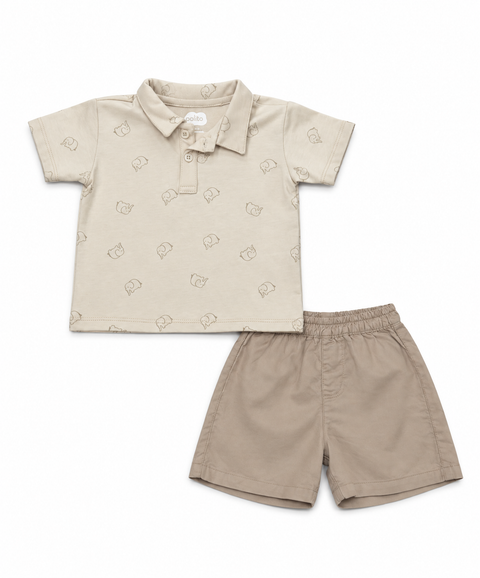 Conjunto Bermuda y Camiseta Para Recién Nacido