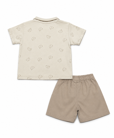 Conjunto Bermuda y Camiseta Para Recién Nacido