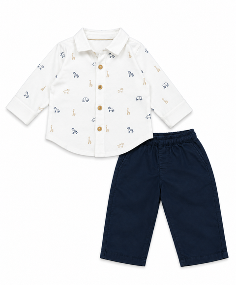 Conjunto Pantalón y Camisa Para Recién Nacido