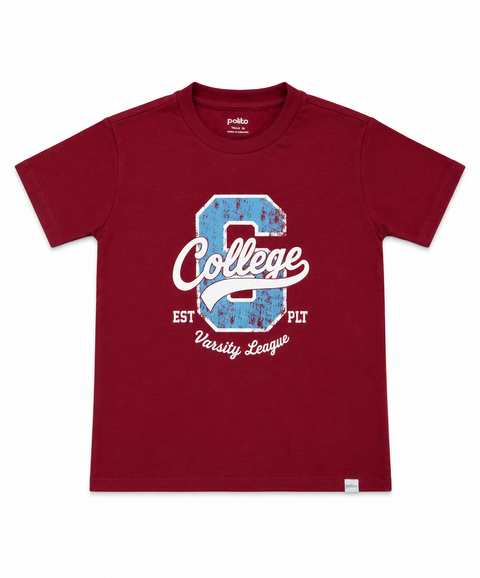 Camiseta Manga Corta Para Niño