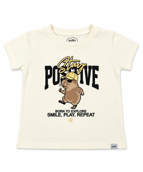 Camiseta Manga Corta Para Bebé Niño
