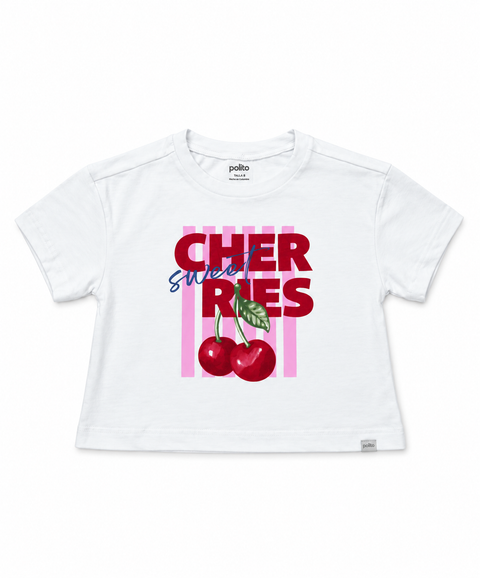 Camiseta Manga Corta Para Niña