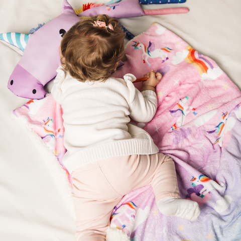 Cobija Para Bebés Con Estampado De Arcoíris