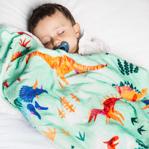 Cobija Para Bebés Con Estampado De Dinosaurios