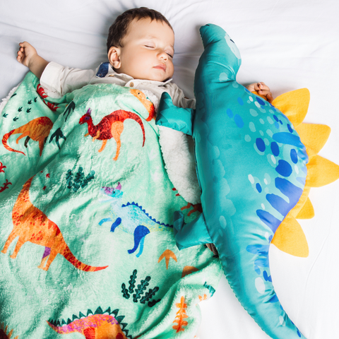 Cobija Para Bebés Con Estampado De Dinosaurios
