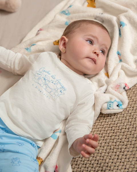 Polito x Arrurrú: Pijama Unisex Para Recién Nacido