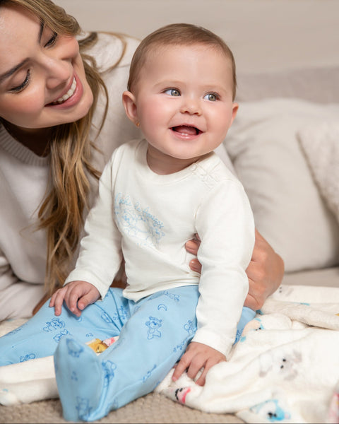 Polito x Arrurrú: Pijama con Piecitos Unisex Para Recién Nacidos