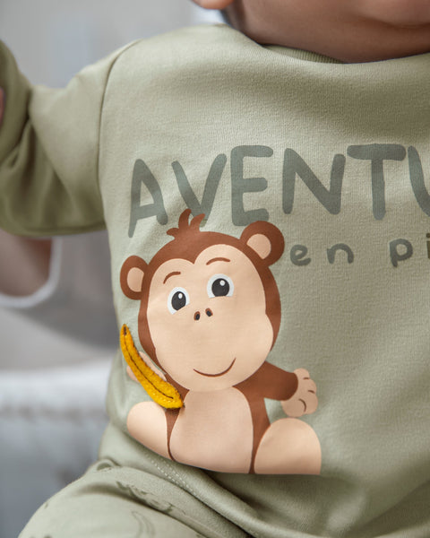 Polito x Arrurrú: Pijama con Piecitos Para Recién Nacido