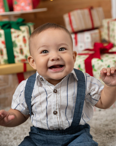 Conjunto Pantalón y Body Camisero Manga Corta Para Recién Nacido