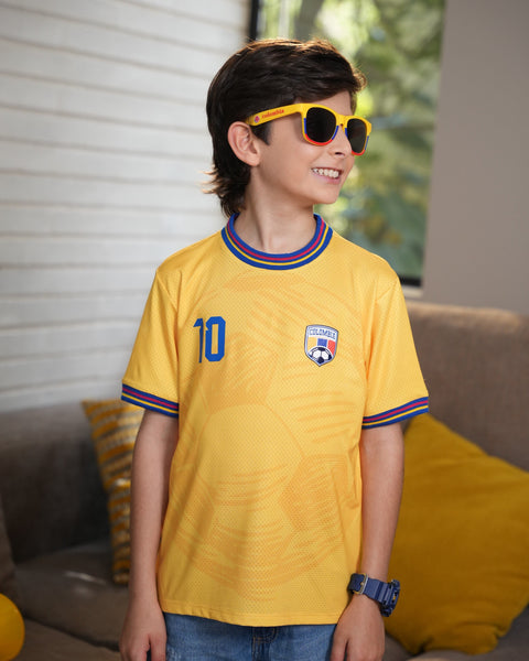 Camiseta Manga Corta de Colombia Niños Unisex